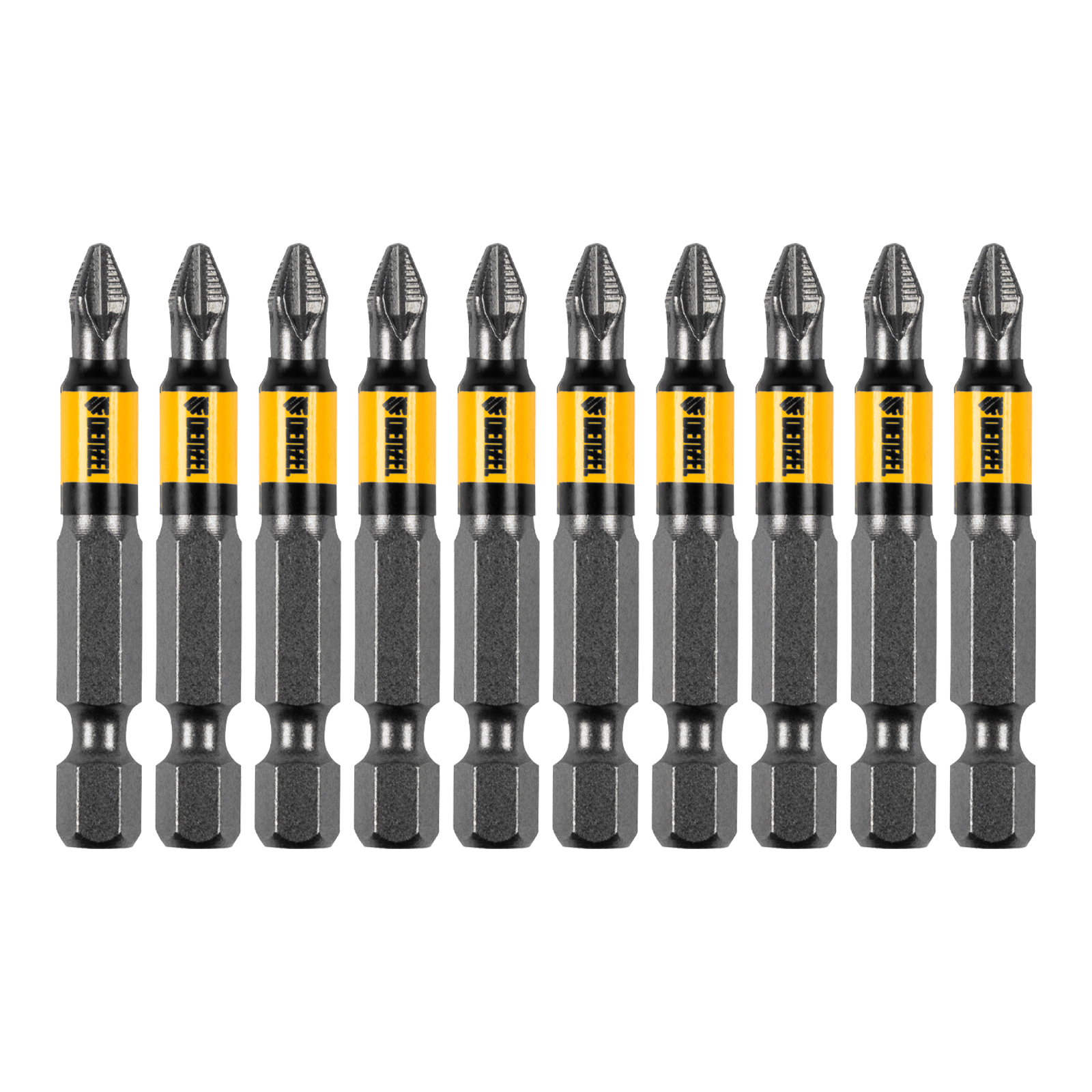 Бита PH2х50, сталь S2, цилиндр., 10 шт. Е 6,3 Denzel
