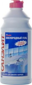 Средство для акриловых ванн Гель кислородный 500мл. Санэлит