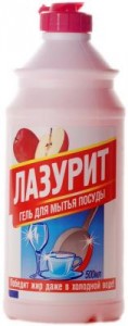 Жидкость д/посуды Лазурит гель/яблоко 500мл.