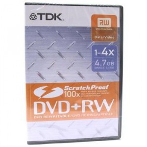 DVD+RW TDK 4x, 4.7Gb DVD-Box защита от царапин