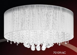 COLOSSEO 70109/6C FLORIANA хром, хрусталь, белый 6*E14 Подвес