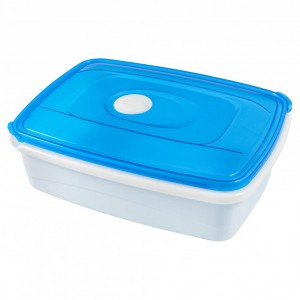 "Емкость д/СВЧ и хранения продуктов Micro top box 1,3л с клапаном, прямоуг, PT1544 Plast team