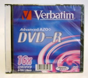 DVD-R Verbatim 16x, 4.7Gb Slim