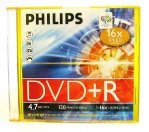 DVD+R Philips 16x, 4.7Gb Slim Color