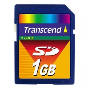 Флэш-карта (памяти) SD 1Gb Transcend