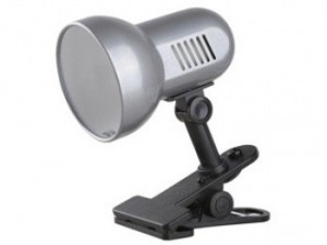 *Св-к Camelion прищепка H-035 (метал, 60W) серебро Смотри код 67931