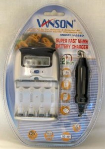 "З/у Vanson V-2880 R03/R6*2/4 (ток 1150mA) мпроц/откл, доп. 12V