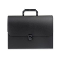 Папка портфель-картотека пластик ATTACHE черн.BF12/7 12 отд. Росси 50991