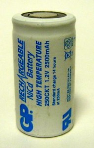 26/50 Ак-р GP 250CKT 2500mAh Ni-Cd