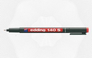 Маркер для пленок EDDING E-140/2 S OHP (0,3мм) красный Германия 87129