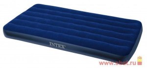 Матрас надувной 137*191*22см (68758) синий Classic Downy Intex