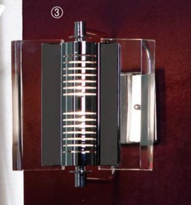 LUSSOLE  LSA-8301-01 AQUILEIA хром прозрачный 1*100W R7S