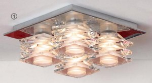 LUSSOLE  LSX-2507-04 CREVARI хром прозрачный красталл 4*40W G9