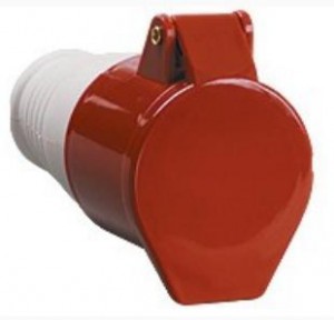225(3P+PЕ+N)32А IP44-розетка кабельная переносная 380В