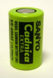 17/29 Ак-р Sanyo Cadnica KR-600AE 600mAh Ni-Cd