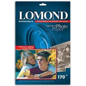 1101305 Lоmond Premium А4 (полуглянц) 170г/м2 (20л) (42 шт/к)