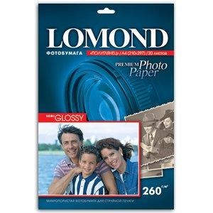 1103301 Lоmond Premium А4 (полуглянц) 260г/м2 (20л) (32 шт/к)
