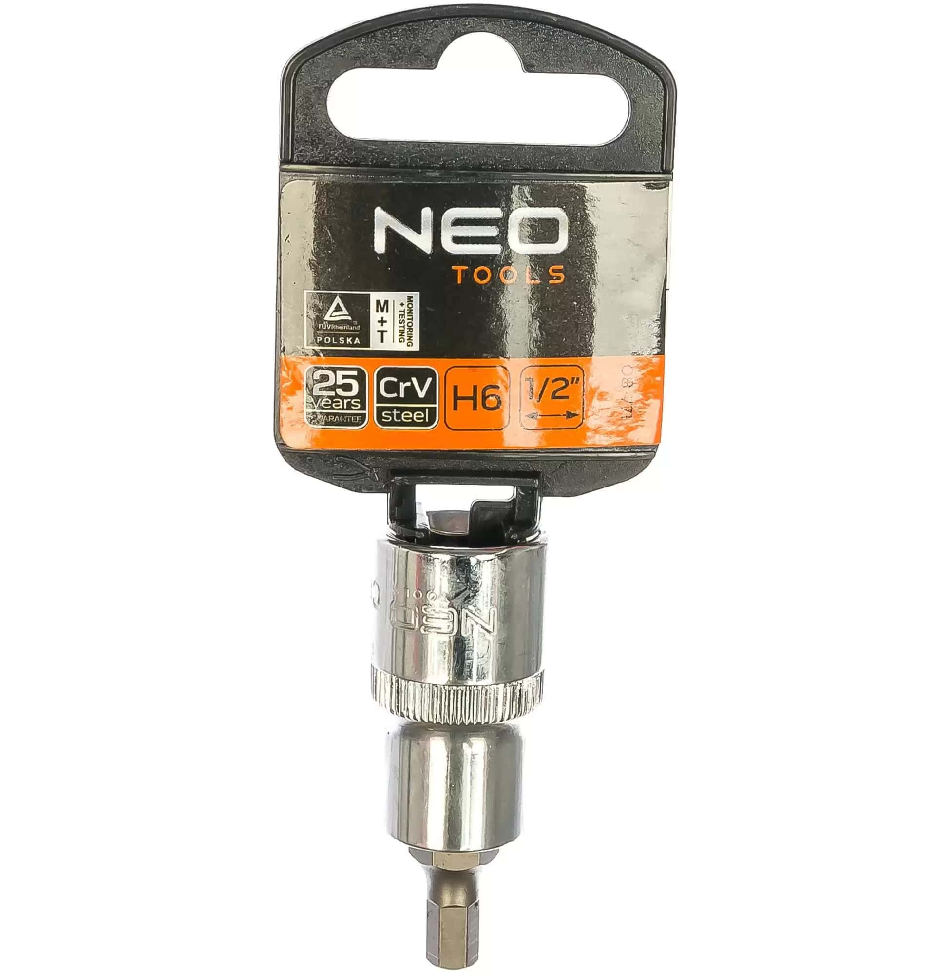 Головка сменная с шестигранной насадкой 1/2" H6 x 55 мм NEO