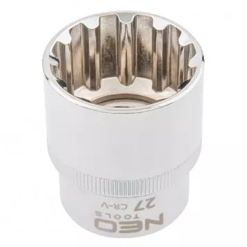 Головка сменная Spline 1/2" 27 мм NEO