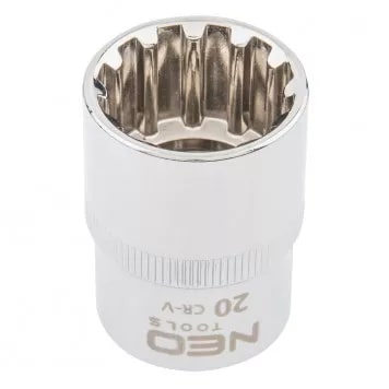 Головка сменная Spline 1/2" 20 мм NEO