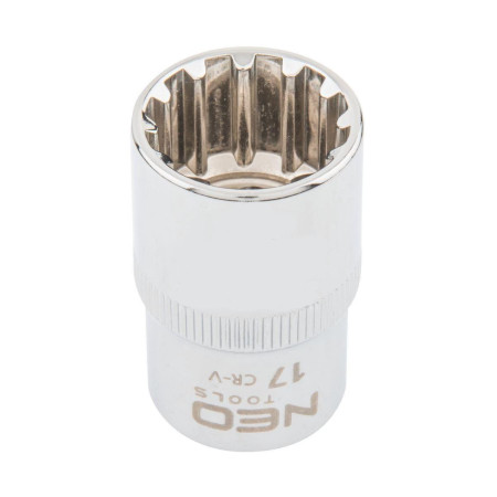 Головка сменная Spline 1/2" 17 мм NEO