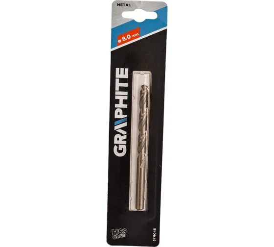 Сверла по металлу (5 шт; 8 мм; HSS-Co) GRAPHITE 57H046-5