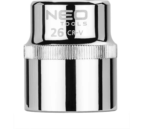 Neo 08-026Головка 6-гран, 1/2", 26 Мм, Crv