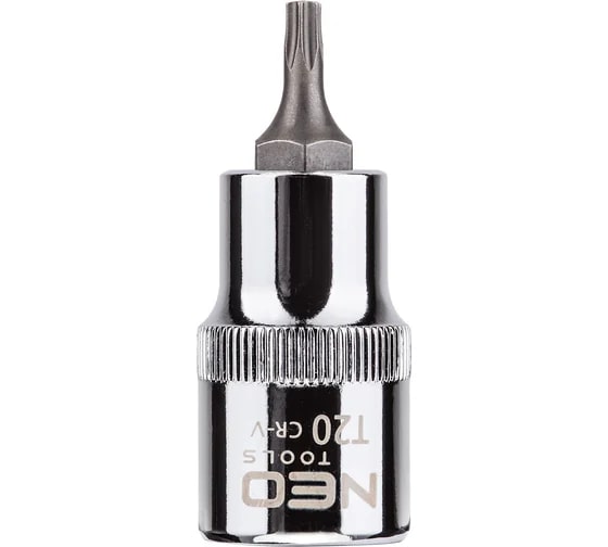 Головка с битой Torx! 1/2', T20 x 55 мм, CrV 08-750 NEO