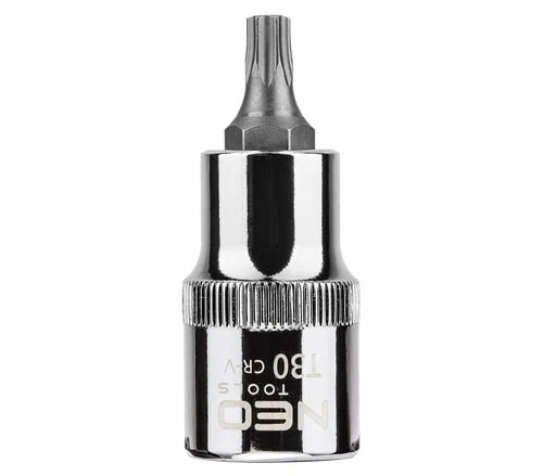 NEO 08753 головка с битой Torx! 1/2', T30 x 55 мм, CrV