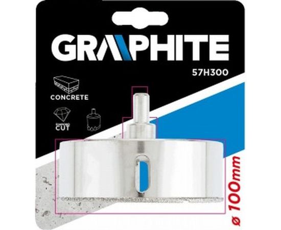 Сверло по керамической плитке 100 мм GRAPHITE
