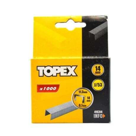 Скобы тип J (14 x 11.3 x 0.7 мм) 1000 шт. TOPEX