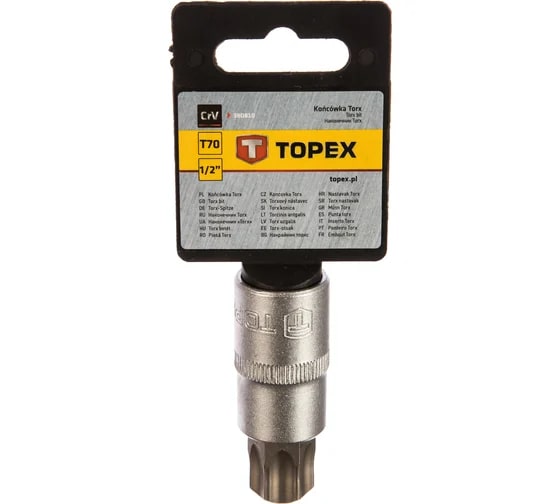 Головка Torx (T70; 60 мм) TOPEX