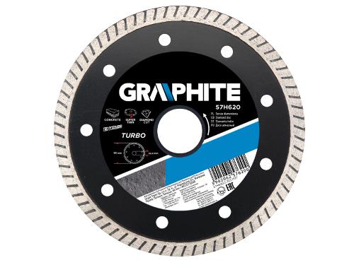 Диск алмазный 180х22.2 мм turbo ультра тонкий GRAPHITE 57H622 (1 шт.)