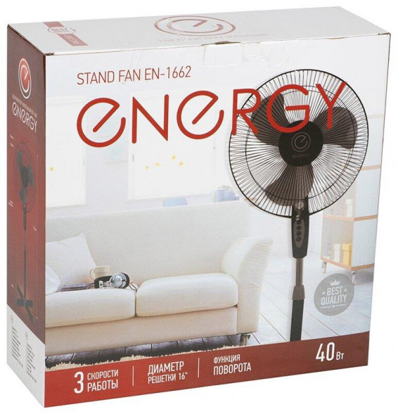 Напольный вентилятор Energy EN-1662, 16 дюйм, черный
